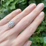 3 ct rose diamond ring